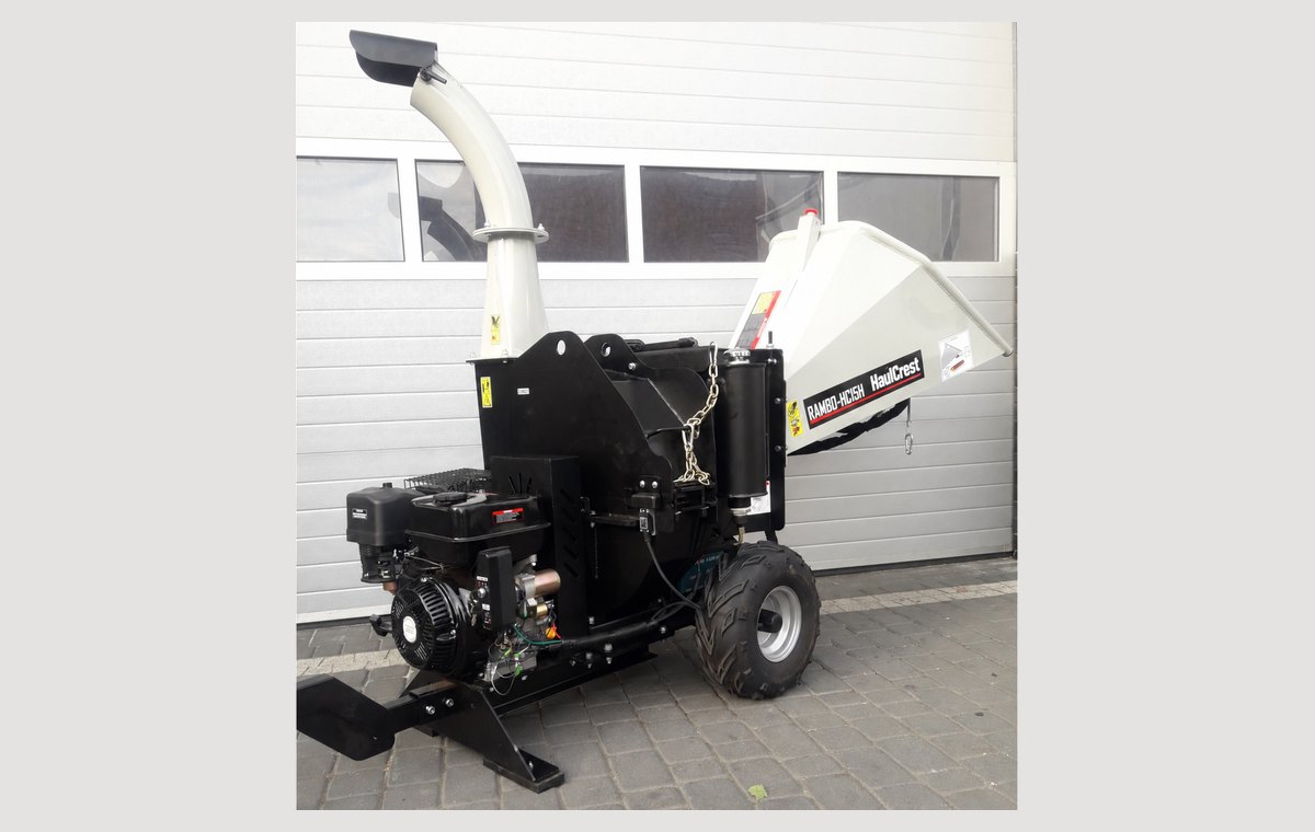 HC15H front three-quarter view with the feed hopper