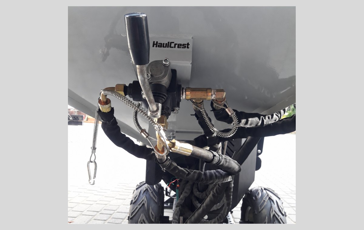 HC15H hydraulic feed control lever, valve block and hoses
