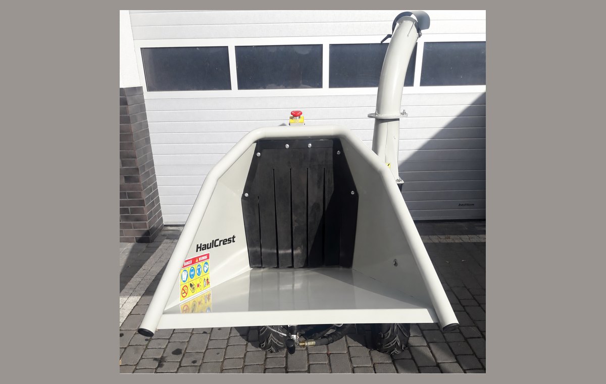HC15H feed hopper mouth and safety guard